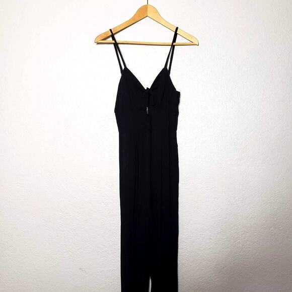 Gianni Bini Jumpsuit Keyhole Cutout Sleeveless Casual Black Pant - 4 - Picture 5 of 9